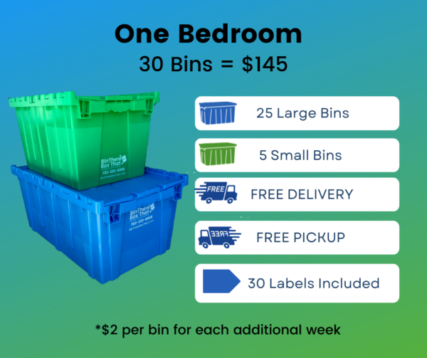 1 Bedroom     30 Bins